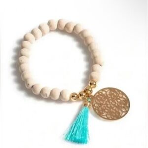 Shiraleah Anthropologie Turquoise Bali Bracelet